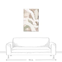 Neutral Abstract Texture 24" x 36" Canvas Wall Art