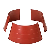 Glitzhome® 22" Christmas Painted Red Metal Tree Collar