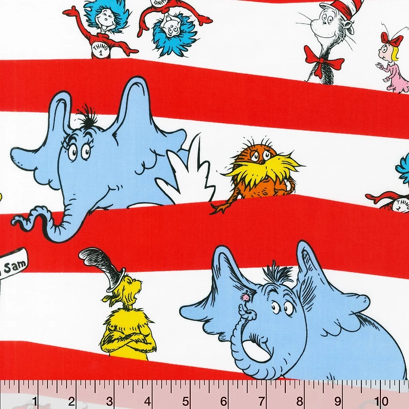 Dr. Seuss™ Celebrate Seuss Stripes Cotton Fabric