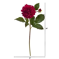 20'' Dahlia Artificial Flower Stem
