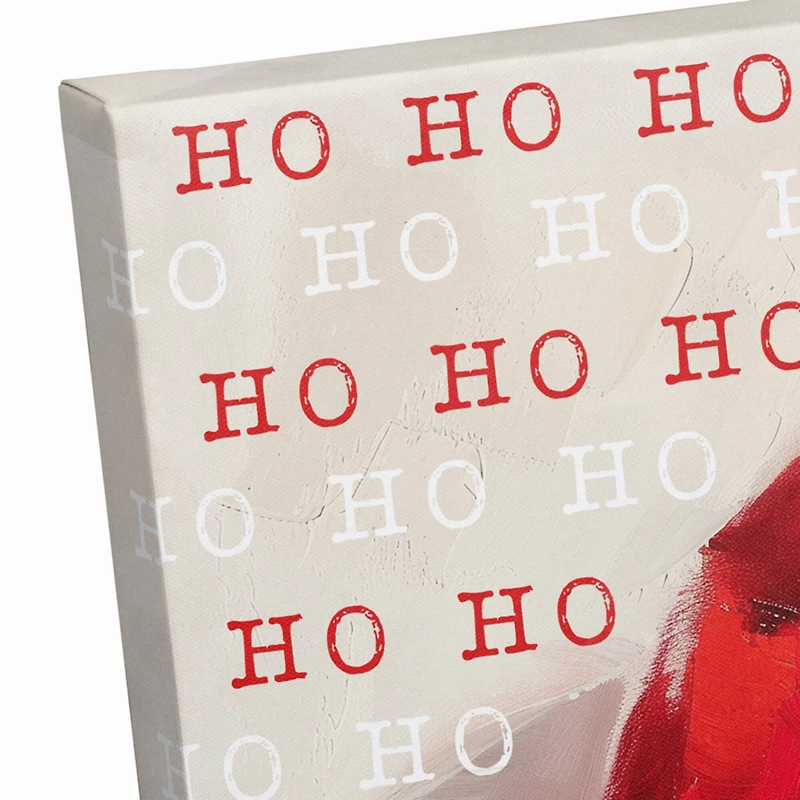 Painterly Santa Hat 16" x 16" Canvas Wall Art