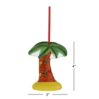 5ct. Ceramic Tropical Ornaments