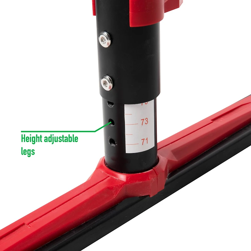 Mind Reader 59" Red & Black Gaming Desk with USB Hub & Headphone Holder