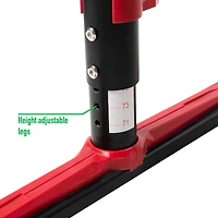 Mind Reader 59" Red & Black Gaming Desk with USB Hub & Headphone Holder