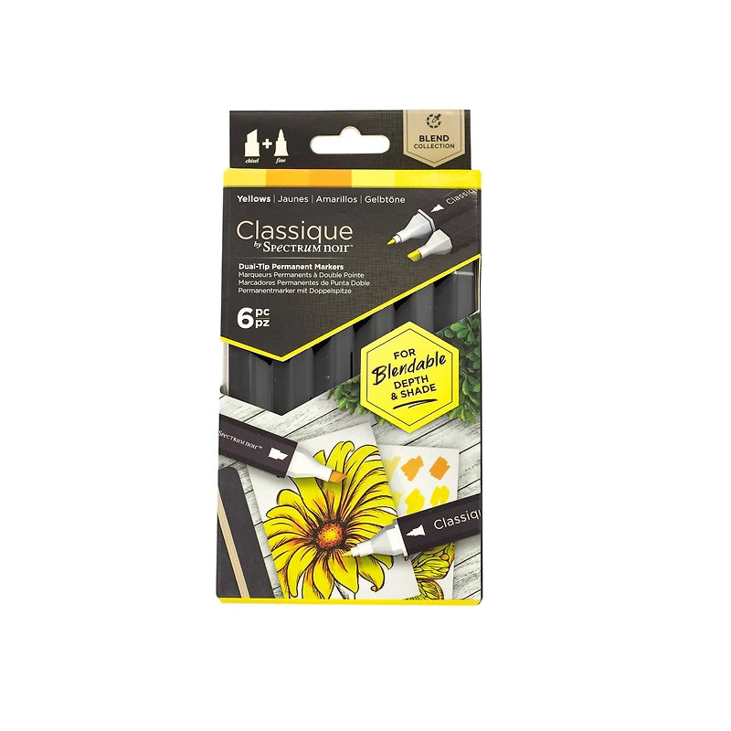 Spectrum Noir™ Classique Yellows Dual Tip Marker Set