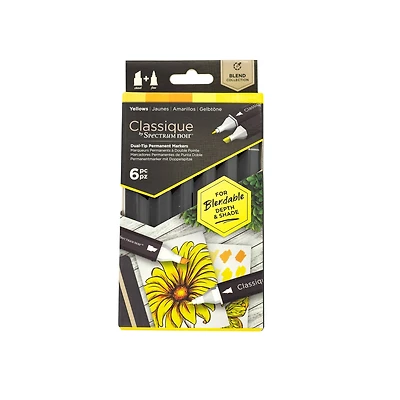 Spectrum Noir™ Classique Yellows Dual Tip Marker Set
