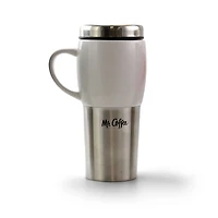 Mr. Coffee Traverse 16oz. Stainless Steel & Ceramic Travel Mugs, 3ct.