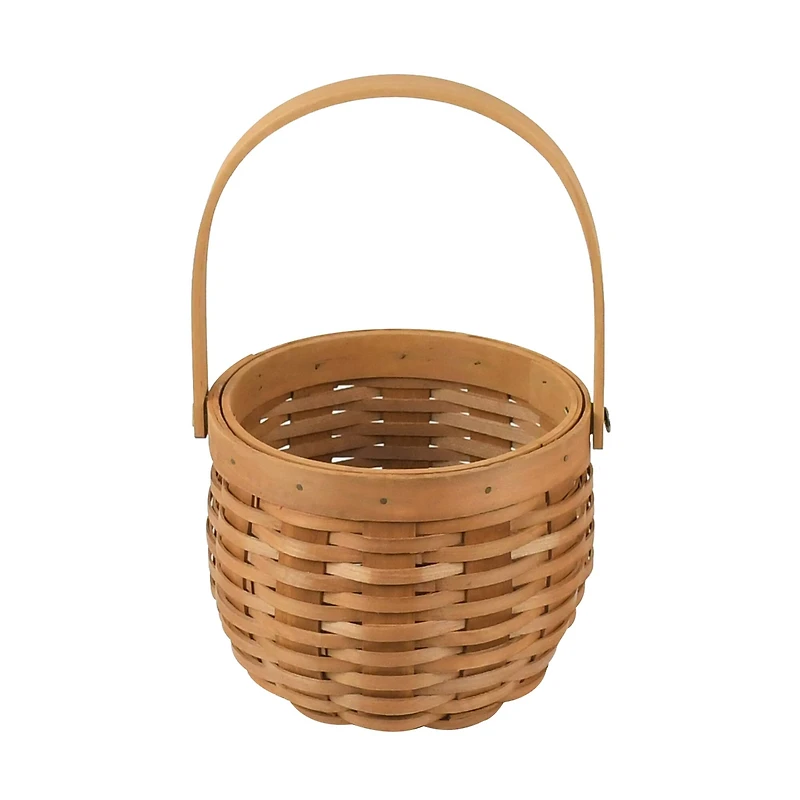 4.75" Natural Brown Round Chipwood Basket by Ashland®