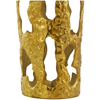 31" Contemporary Aluminum Melting Drip Vase