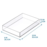 12" x 8" Clear Stacking Storage Tray by Simply Tidy™