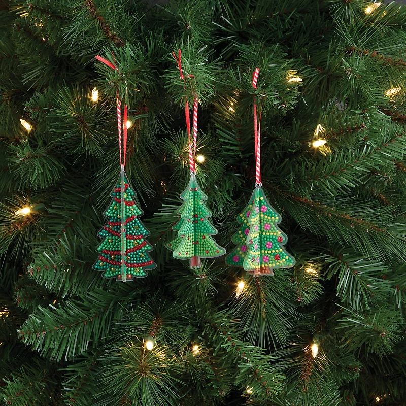 3D Christmas Tree Ornament Diamond Art Kit by Make Market®