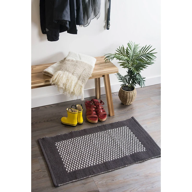 DII® Mineral Bordered with Small Diamonds Rug, 2ft. x 3ft.