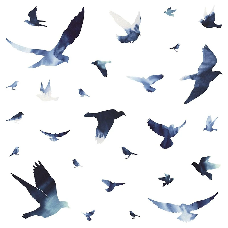 RoomMates Birds in Flight Peel & Stick Giant Wall Decals