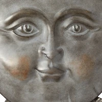 36" Gray Metal Sun Outdoor Wall Accent