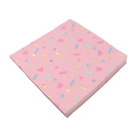 12 Packs: 20 ct. (240 total) Pink Sprinkles Lunch Napkins by Celebrate It™