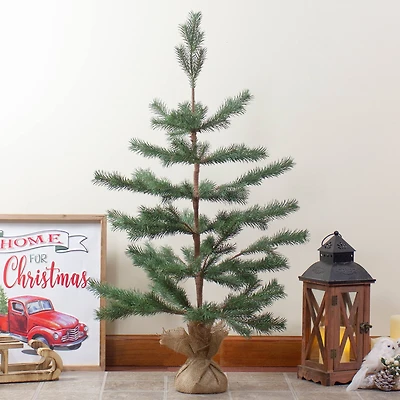 3ft. Unlit Real Touch™️ Ponderosa Pine Artificial Christmas Tree with Jute Base