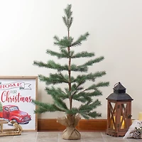 3ft. Unlit Real Touch™️ Ponderosa Pine Artificial Christmas Tree with Jute Base