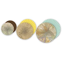 Teacher Created Resources Travel the Map Hanging Paper Fans, 3 Packs of 3