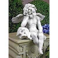 Design Toscano® 13" Mourning Mortality Sitting Cherub Sculpture
