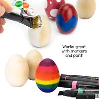 Hygloss® 2.5" Wooden Eggs, 3ct.