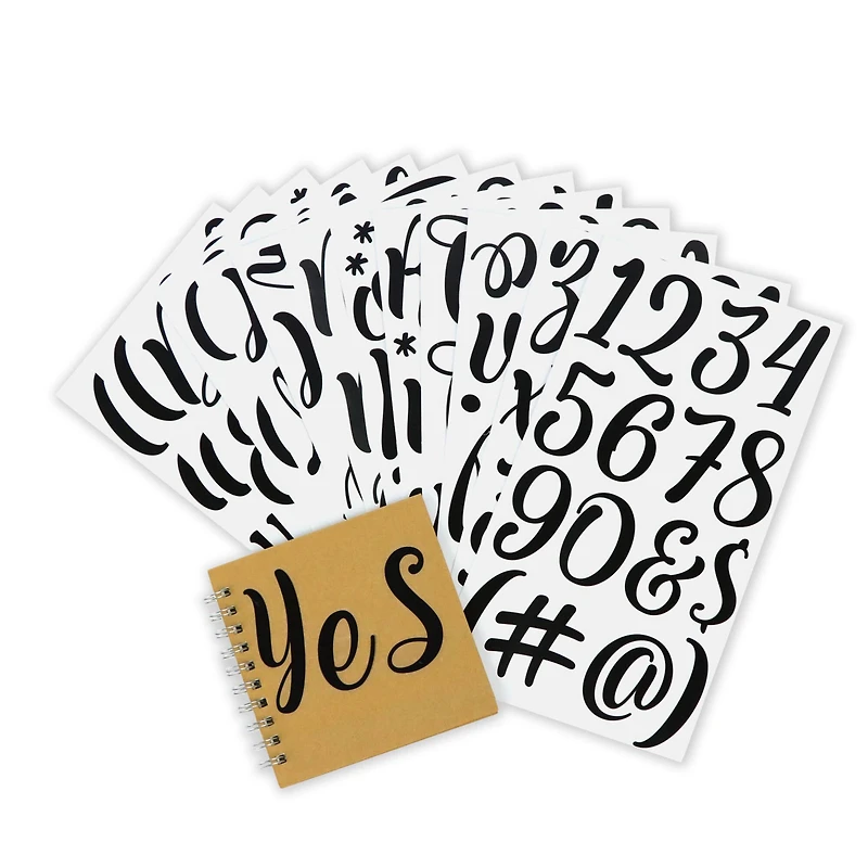 Black Hand Letter Alphabet Stickers by Recollections™