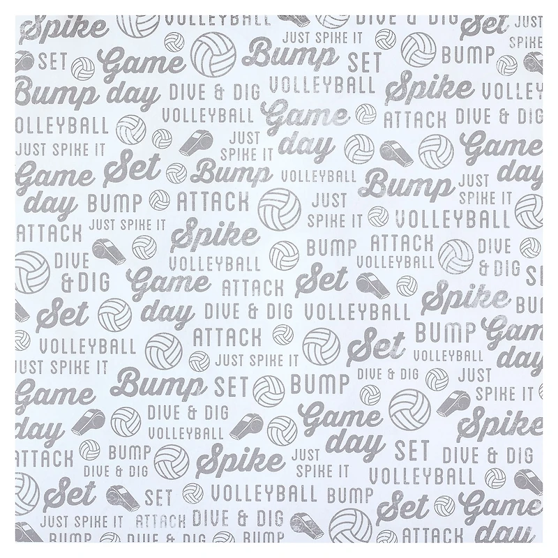 Volleyball Double-Sided Cardstock Paper by Recollections™, 12" x 12"