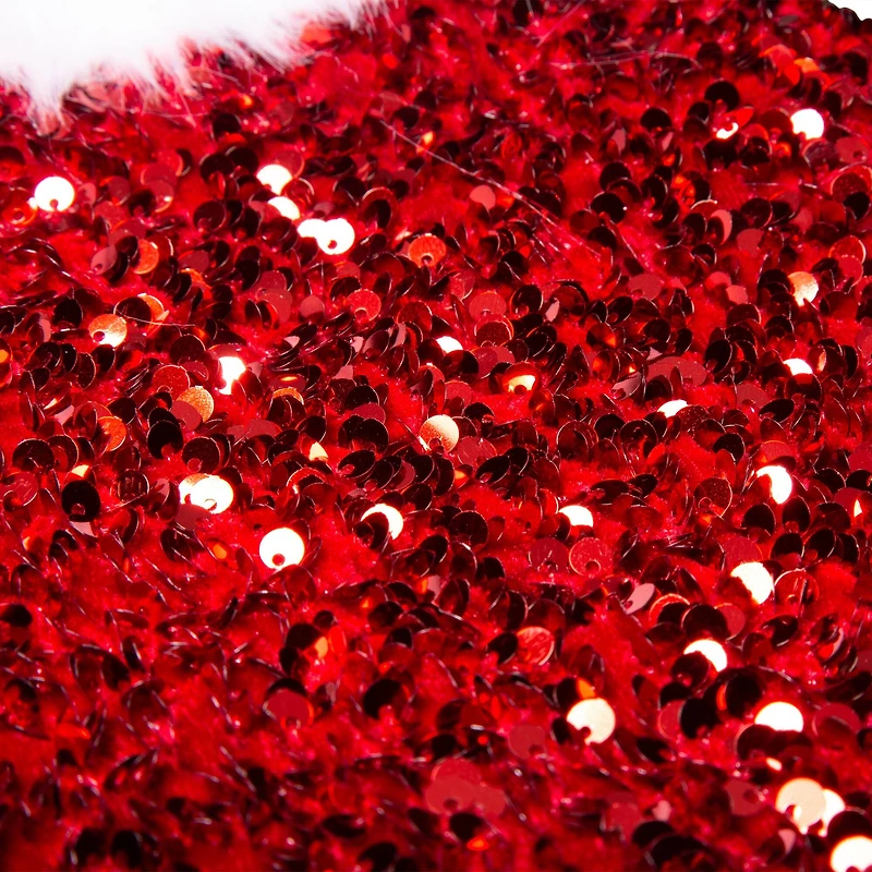 Glitzhome® 21" Red Sequin Stocking, Set Of 2