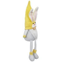 20" Yellow Sitting Bunny Gnome Easter Figurine