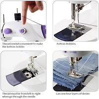 Liantral Lavender Dual Speed Mini Sewing Machine for Beginners