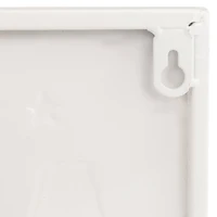 20" Land of the Free Because of the Brave Patriotic Metal Wall Sign