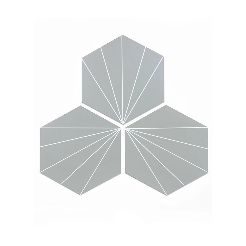 FloorPops Vers Peel & Stick Hexagon Floor Tiles