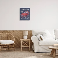 Stupell Industries Farm Fresh Patriotic Market Canvas Wall Art