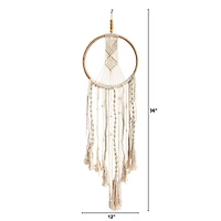 3ft. x 1ft. Boho Macrame Dreamcatcher Wall Hanging Decor