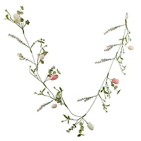 5ft. Pink Tulip & Eggs Coiled Garland by Ashland®
