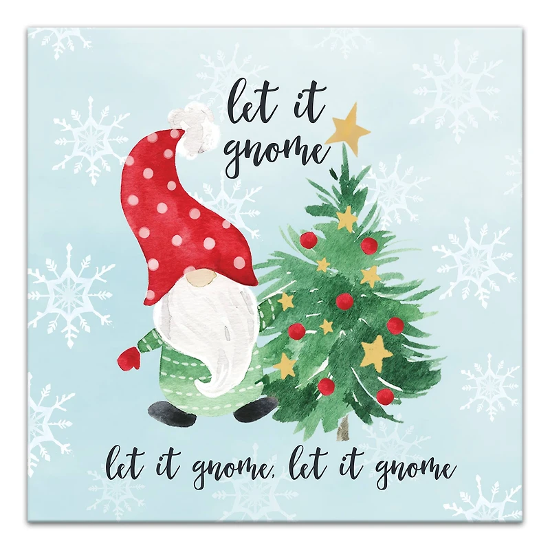 Let it Gnome Canvas Wall Art
