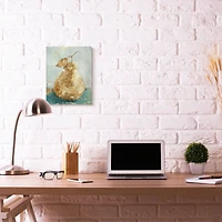 Stupell Industries Golden Pear Green Textured Food Painting Canvas Wall Art