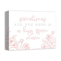 A Hug from Mom Canvas Wall Art