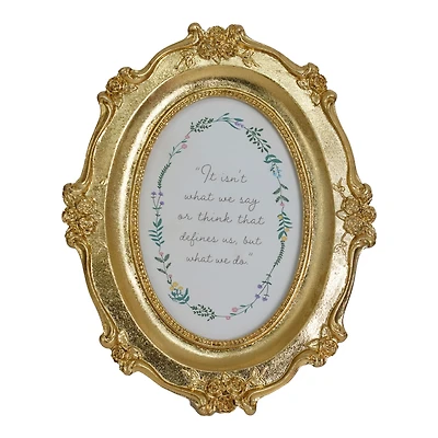Just Jane 4" x 6" Ornate Gold Oval Frame by Studio Décor®