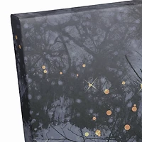 Santa Walking in the Snow Canvas Wall Art