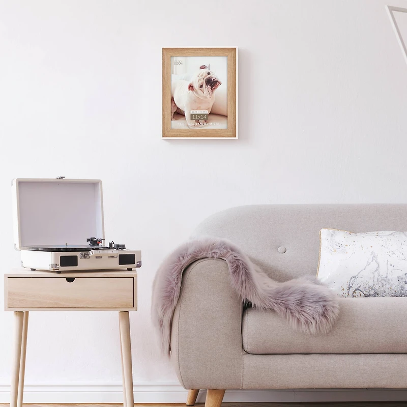 Home 11" x 14" White & Natural Picture Frame by Studio Décor®