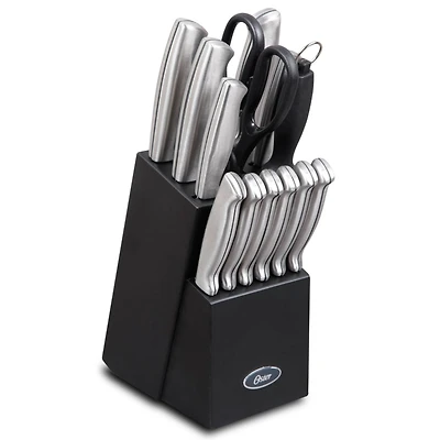 Oster Baldwyn 14-Piece Stainless Steel Cutlery Block Set