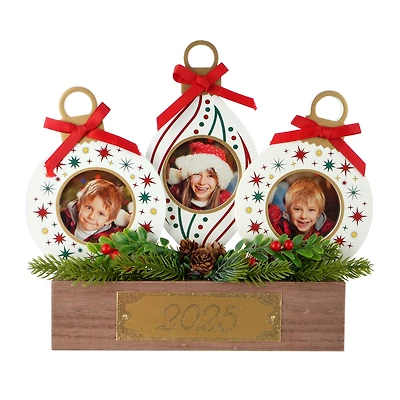 3 Opening 3" x 3" Ornaments & Foliage 2025 Frame by Studio Décor®