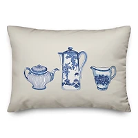 Tea In Row 14" x 20" Throw Pillow