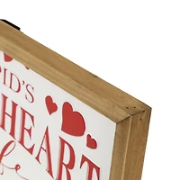 15.75" Cupid's Sweetheart Cafe Valentine's Day Framed Wall Sign