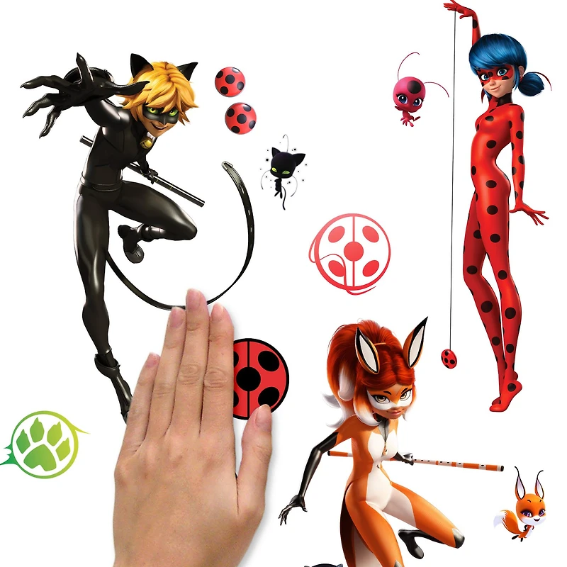 RoomMates Miraculous: Tales Of Ladybug and Cat Noir Peel & Stick Wall Decals