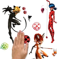 RoomMates Miraculous: Tales Of Ladybug and Cat Noir Peel & Stick Wall Decals