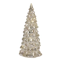 LED Glass Christmas Tree Set, 6.5", 7.75", 10" & 12"