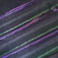 Feldman Purple & Green Metallic Knit Fabric