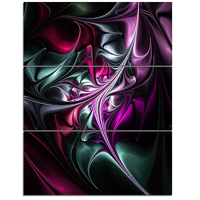 Designart - Multicolored Abstract Floral Shapes