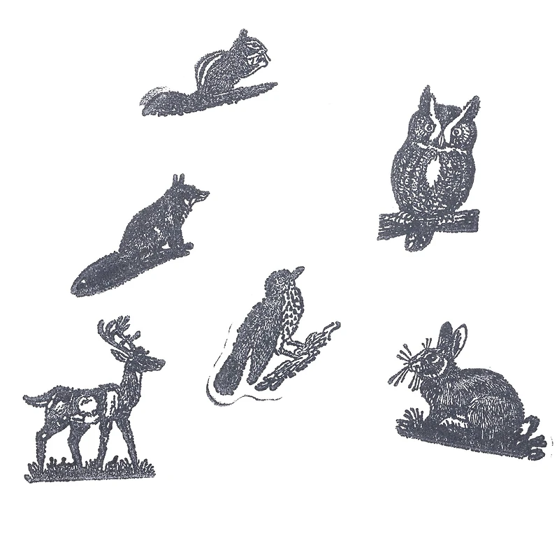 Woodland Animals Wood Stamp Set by Recollections™